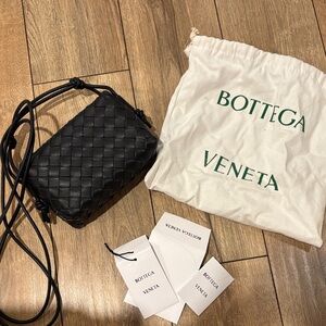 Bottega Veneta Navy  Mini Loop Camera Bag